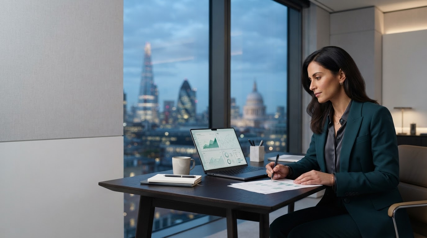Stewardon Advisors data visualisation representing AI-driven investment analysis